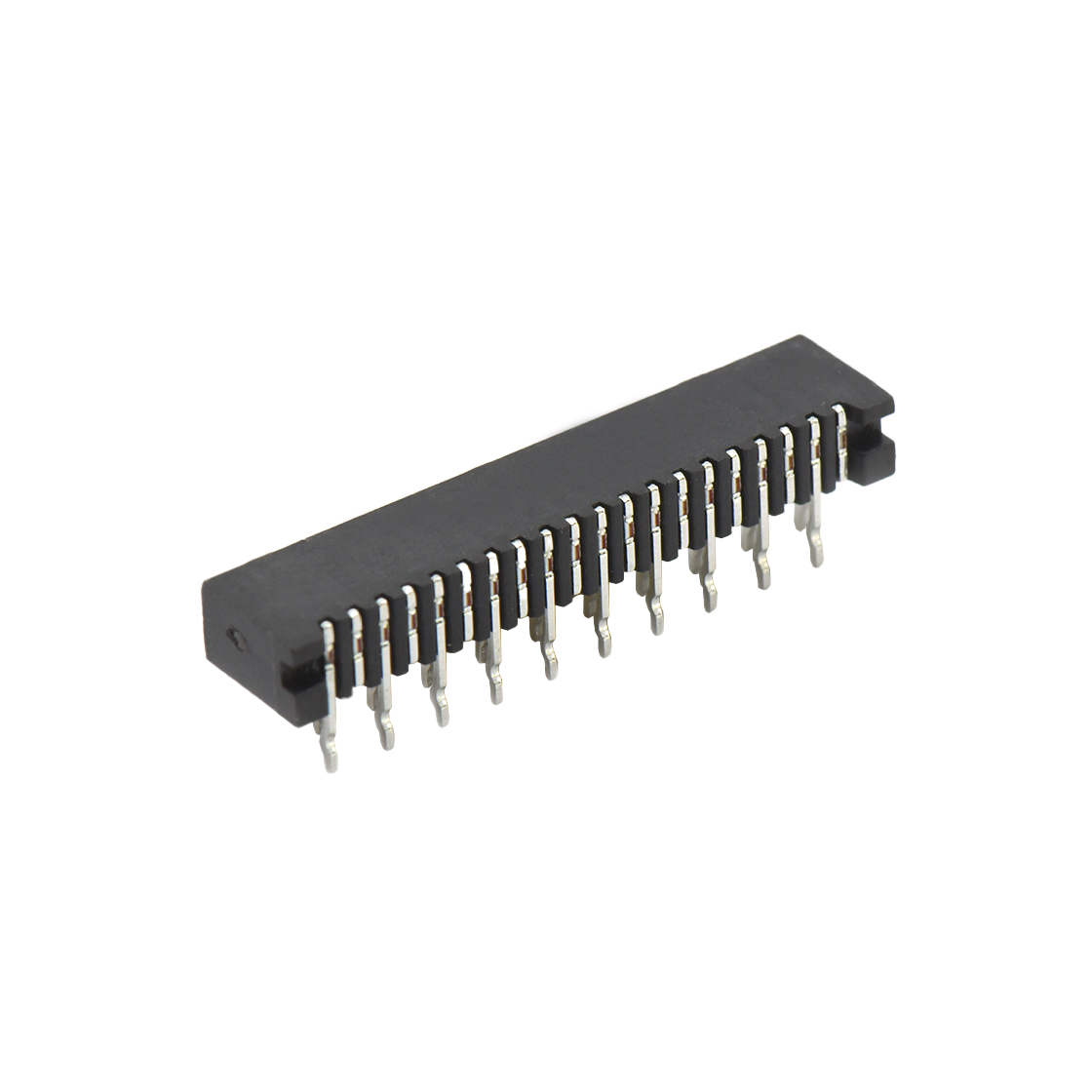 F1005 FPC FFC连接器Pitch 1.00mm 90° C型卧插 20Pin黑色